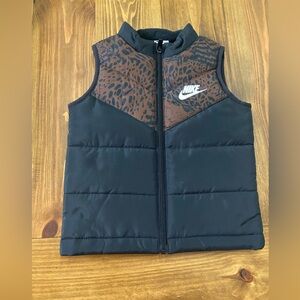 Nike Black and brown puffer vest